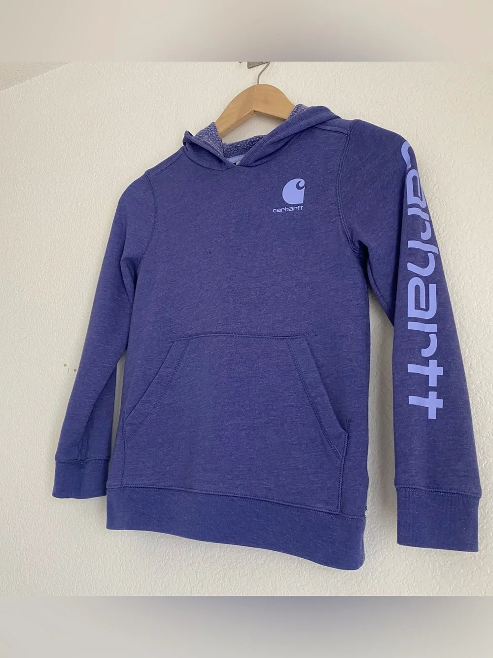 Carhartt purple pullover hoodie, youth M
